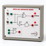 Digital Trainer to Verify Half Subtractor using OR, EX-OR and AND Gates
